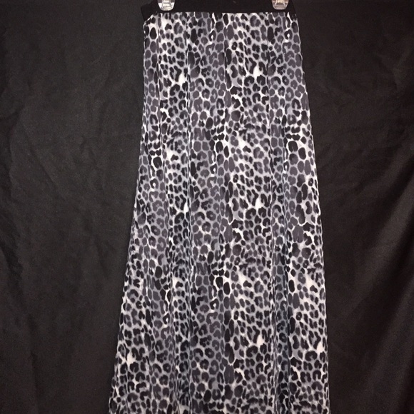 NWOT Express Animal Print Maxi Skirt