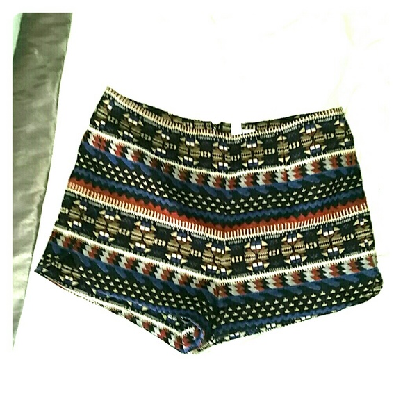 Fun embroidered shorts