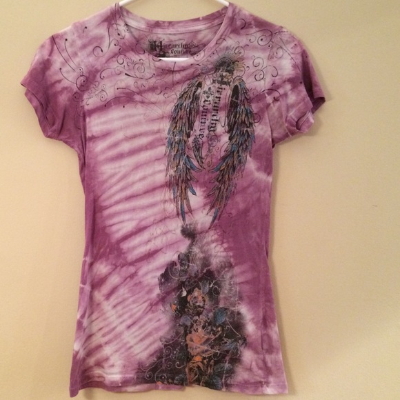 Buckle Tops - Purple Hierarchy Couture Shirt