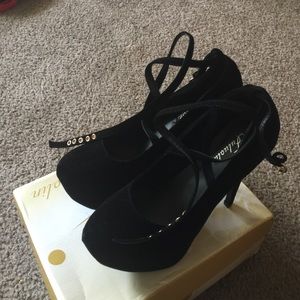 Black Suede Heels