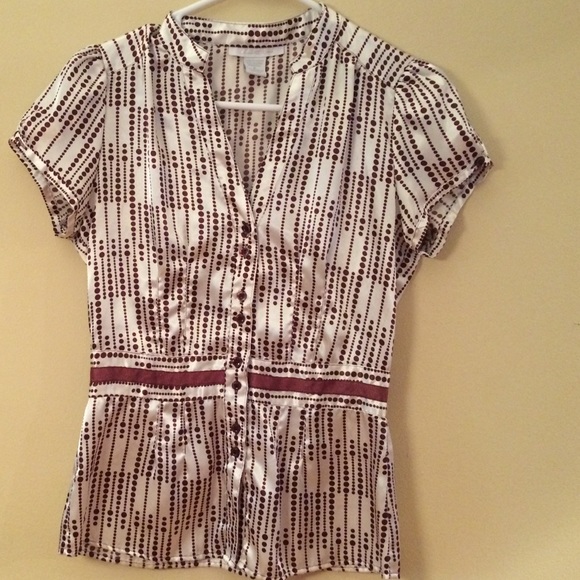 Charlotte Russe Tops - Polka Dot Button Up Shirt