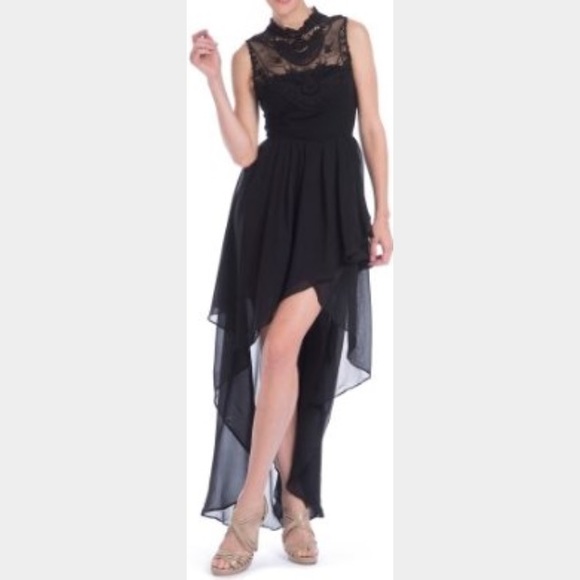 Stunning black high low dress! New with tags!