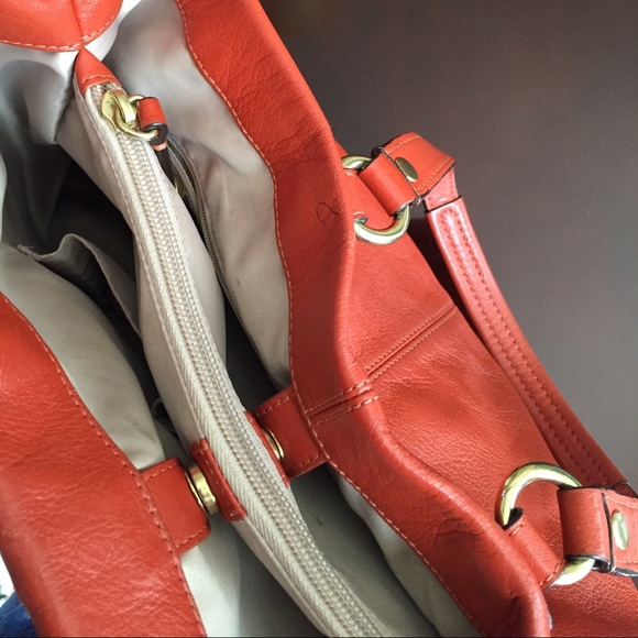 Red Leather Coach Purse - Picture 2 of 4