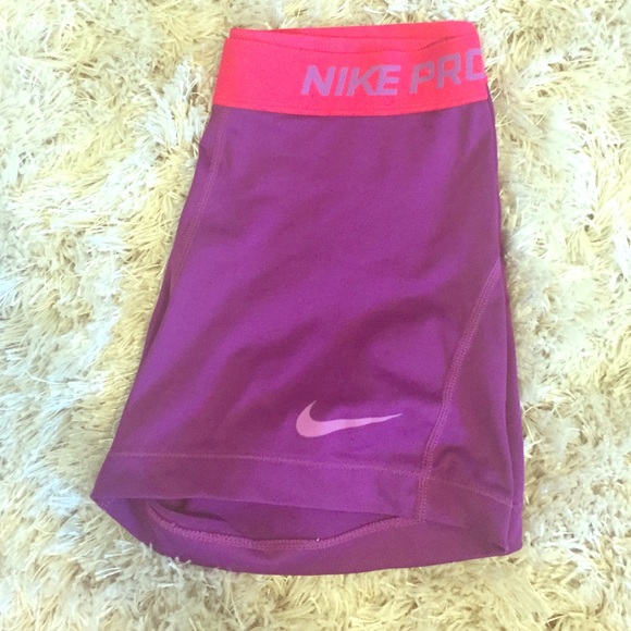 Nike Pros Purple and Pink