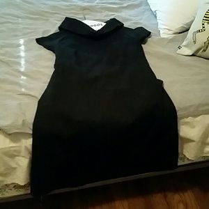 Collared black dress