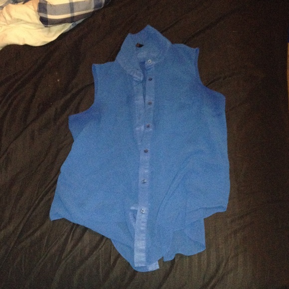 Blue button up shirt