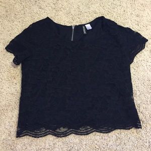 Black Lace Top