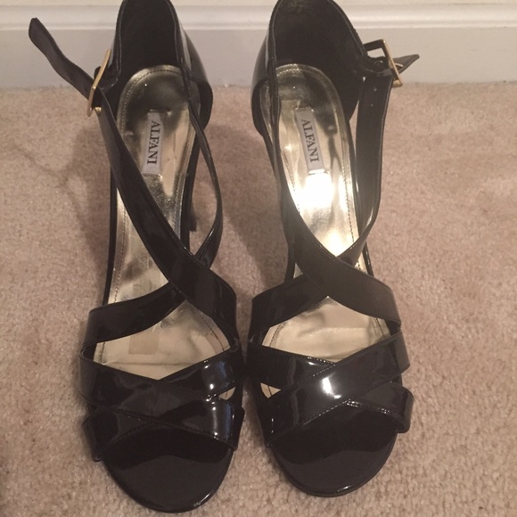 Black dressy high heel sandals