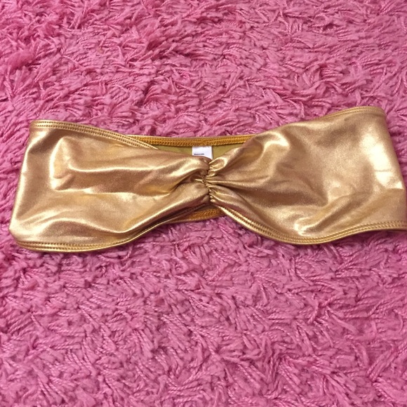 Gold American Apparel bandeau