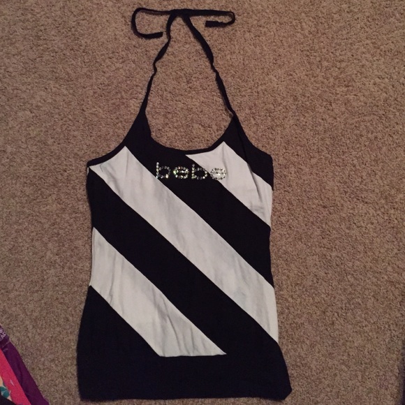 Black and white Bebe halter