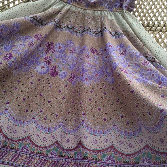 *SOLD* Vintage Floral Boho Dress - Picture 4 of 4