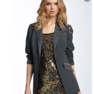 Free People studded grey blazer