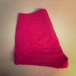 👚GAP👚Linen Shorts (Deep Coral)