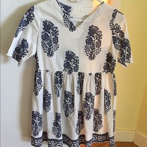 Ethnic Embroiderd Shirt Dress
