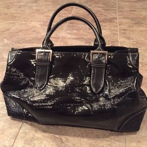 FLASH SALE❗️Black Patent Leather Satchel