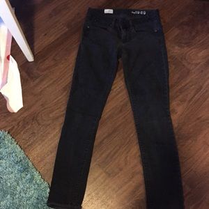Dark grey Gap skinny jeans