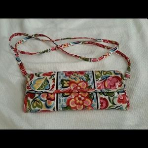 Hope Garden Vera Bradley Sleek Wallet/ Crossbody