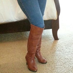 Cathy Jean leather thigh high boots