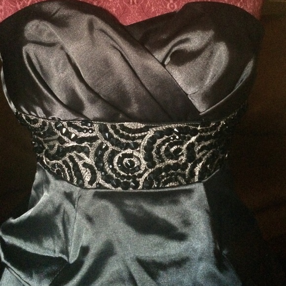 Dark gray prom dress - Picture 2 of 2