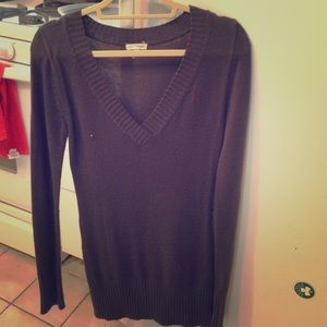 Grey sweater dress