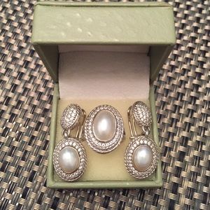 Judith Ripka Ring & Earrings Set