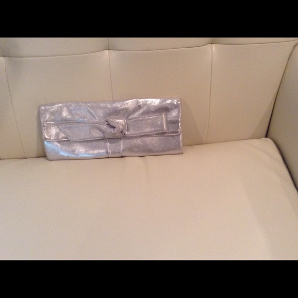 Envelope leather clutch