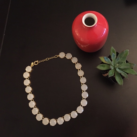 J. Crew Jewelry - J. Crew White Statement Necklace - Like new/Mint