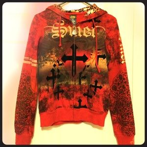 SMET/Christian Audigier 💀Hoodie NWT