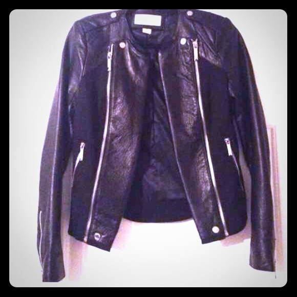 Michael Kors Jackets & Blazers - Michael Kors Leather Moto Jacket