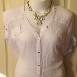 Brand new lightweight white top