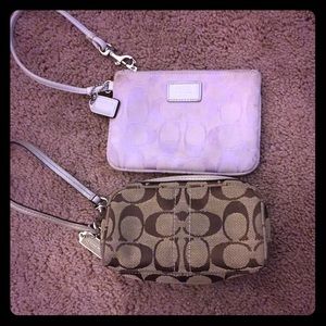 Coach wristlets as set