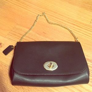 Black small coach purse