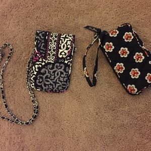 Unused one pocket satchel, one pocket wristlet