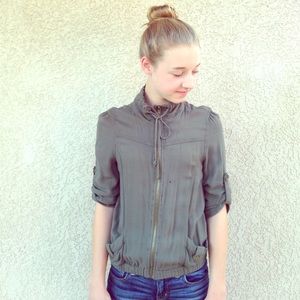 Olive green everyday light jacket