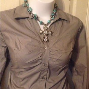 Gray professional blouse