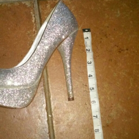 Silver Platform Heels - Picture 2 of 2