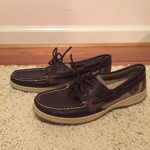 NWOT Dark Brown Sperry Top-siders