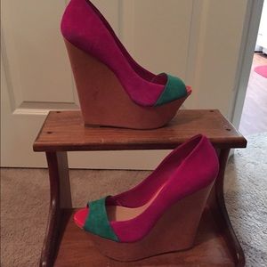Jessica Simpson Marcos Color Block Wedge