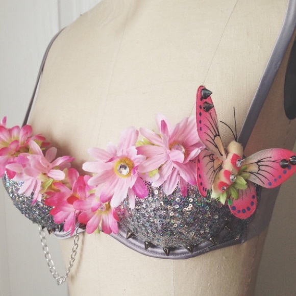 Handmade EDM costume bra