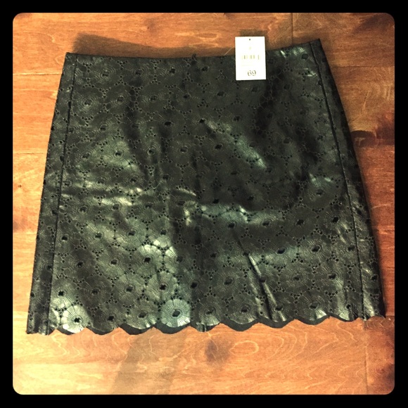 Joe Fresh vegan leather skirt