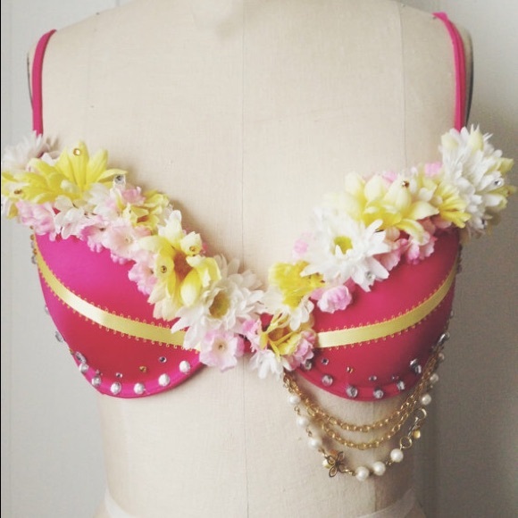 Handmade EDM costume bra