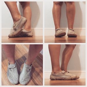 nude puma sneakers