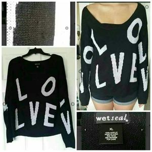 Oversized LOVE sweater