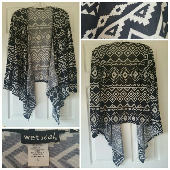 Black and white Aztec sweater