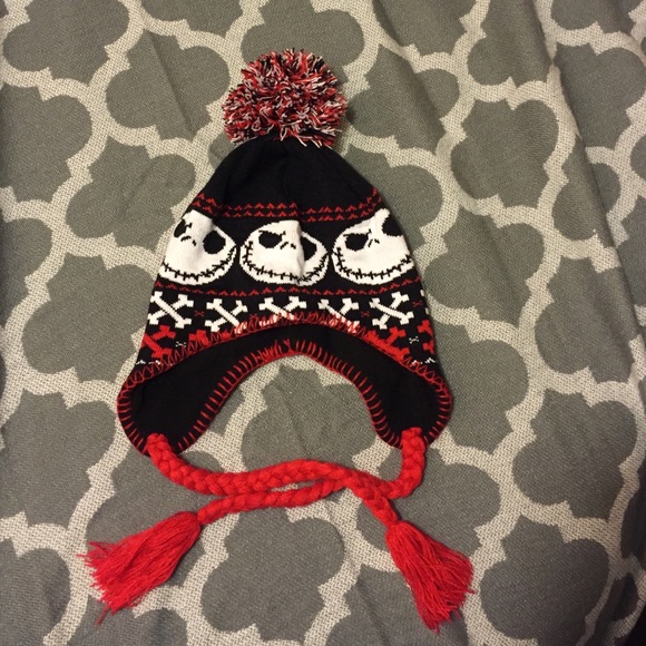 Jack skeleton design winter hat