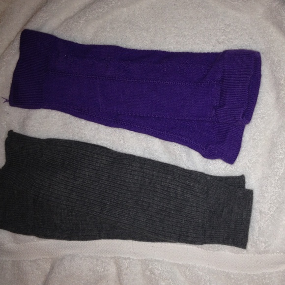 Two pair of leg warmers