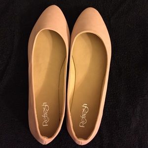 Pink flats