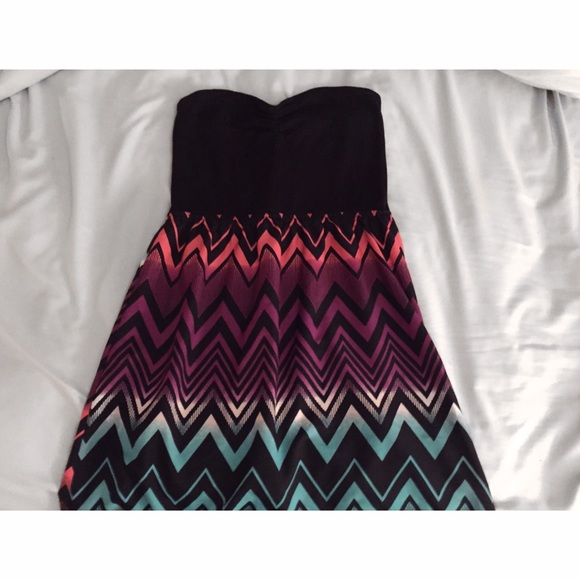 Roxy chevron multicolored dress