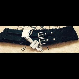 Suede Double Buckle Belt