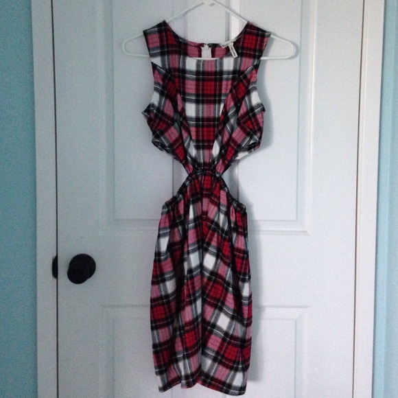 Flannel printed dress